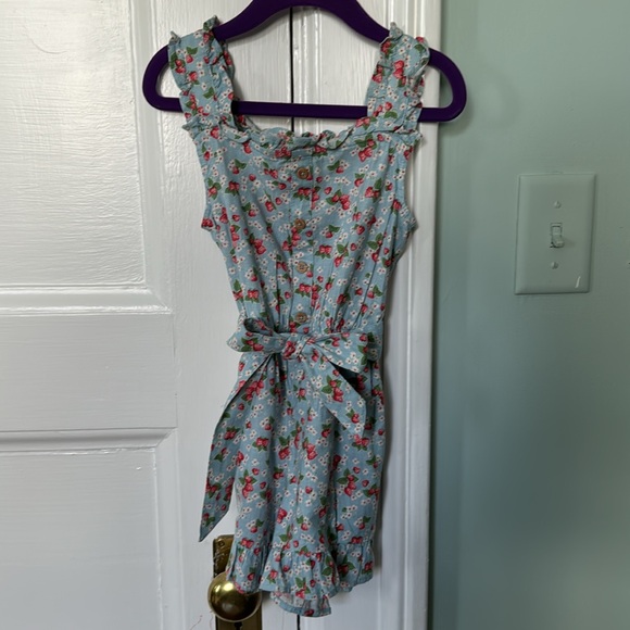 Boden Strawberry Romper - Picture 1 of 10
